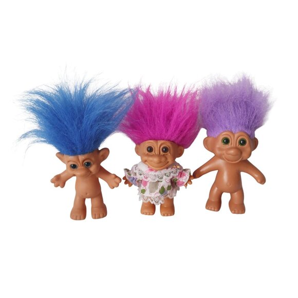 9 Vintage Troll Dolls Dragon Baby Collection Troll 1990's - Picture 7 of 11